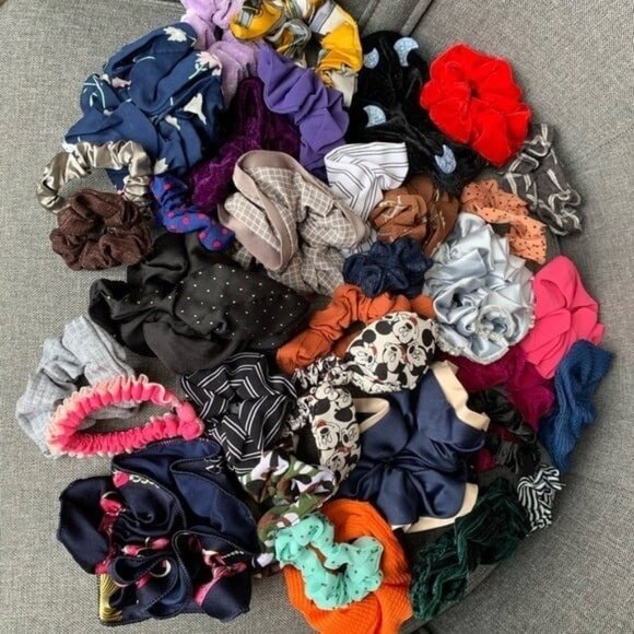 500pc Mixed Assortment Hair Ties & Scrunchies Pre-packed Bundles - Picture 4 of 12